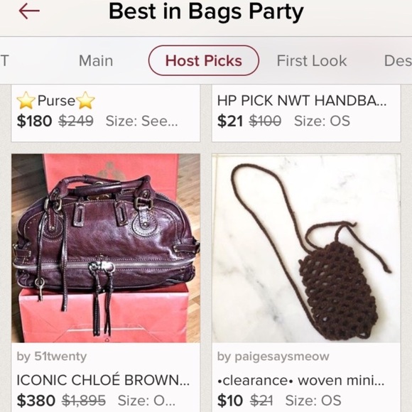 brown woven mini purse - Picture 3 of 3